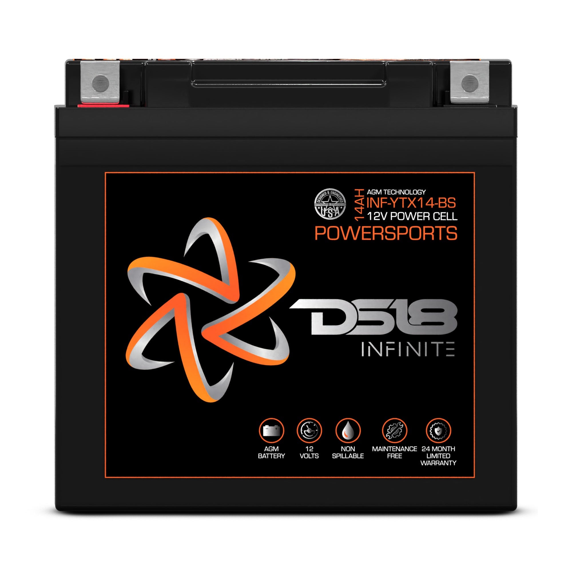 INFINITE 500 Watts 14 AH AGM Power Cell For Power Sports - DS18