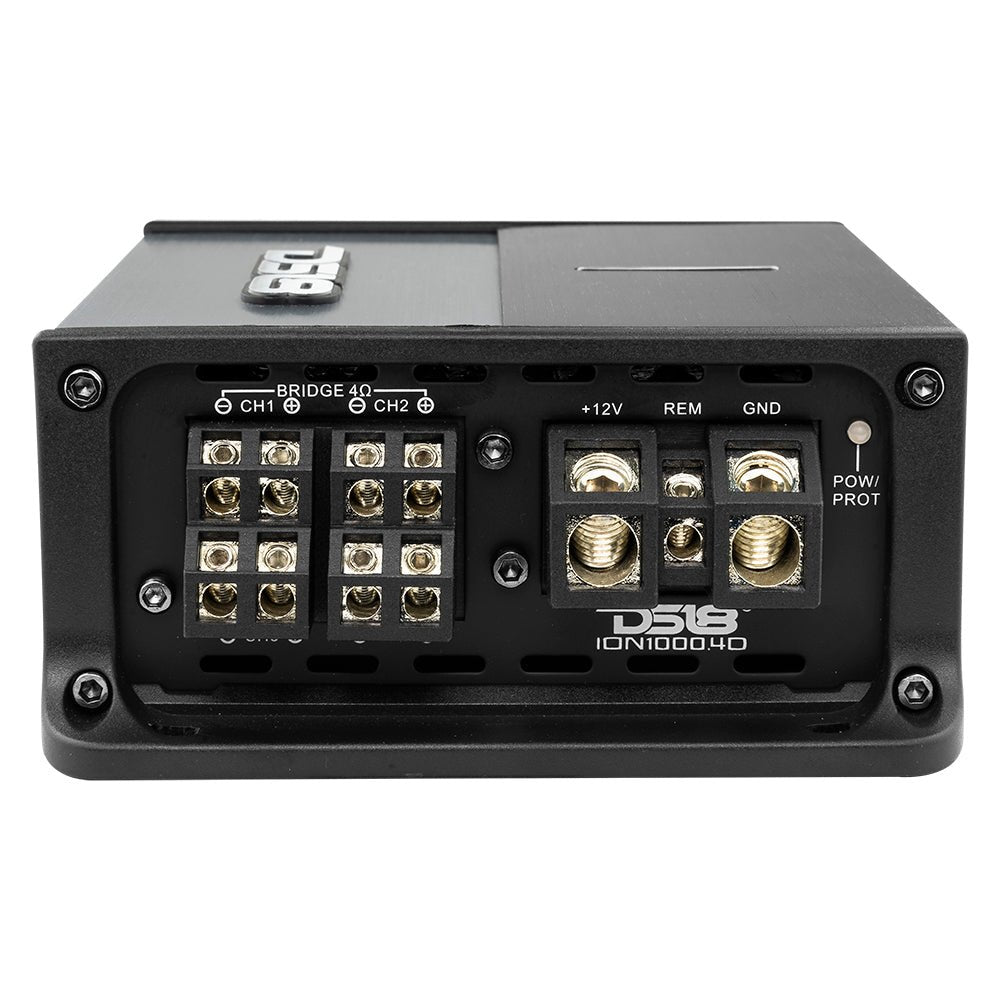 ION Compact Full Range Class D 4-Channel Amplifier 4 x 150 Watts RMS @ 4-ohm - DS18