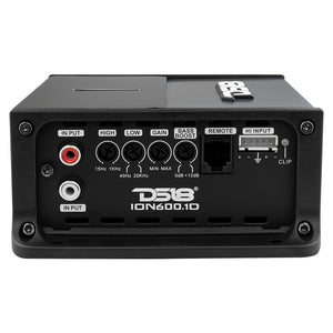 ION Compact Full Range 1 Channel Amplifier 600 Watts RMS @ 1-Ohm - DS18