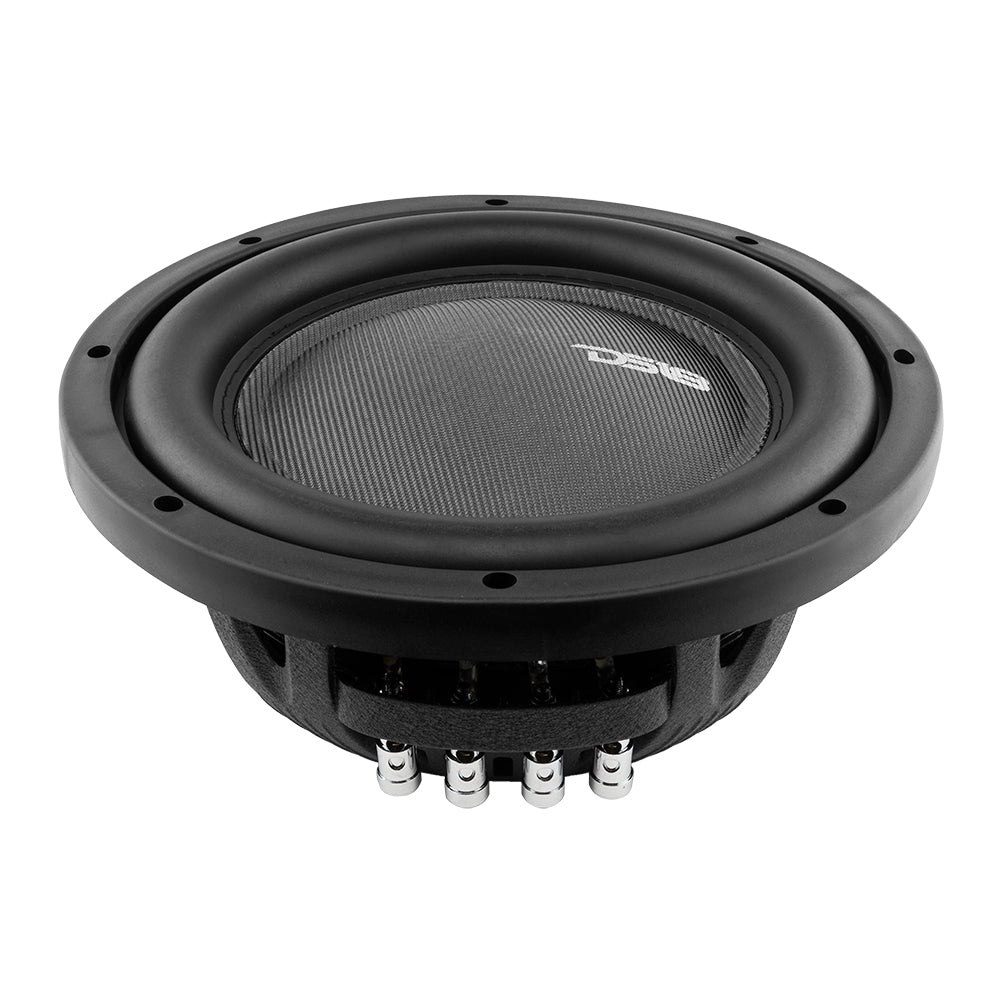 IXS Shallow-Mount 10" Fiber Glass Subwoofer 600 Watts Rms DVC 4-Ohm - DS18