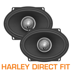 HXM57F2BK - 5"x7" 2-WAY HIGH OUTPUT HARLEY DIRECT REPLACEMENT SPEAKERS (2 ohm ) PER PAIR