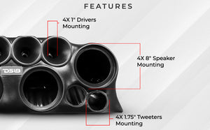 DS18 J-LOUD Jeep Wrangler JK/JKU/JL Sound Bar System - DS18