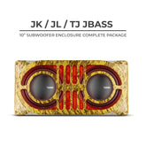 Jeep Wrangler TJ, JK & JL Shallow Subwoofer Tactical Package - TAN EDITION - DS18
