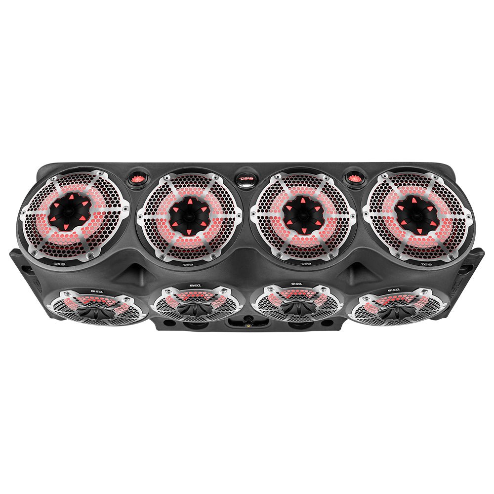 Jeep JK/JKU Overhead Bar System Fits 8 X 10" Speakers, 2 X 2.3" tweeters and 2 X 1 " Drivers -Black - DS18