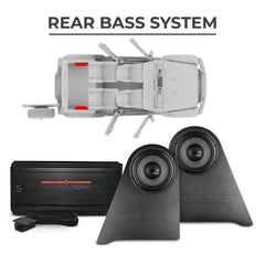 Jeep JKU 2007-2018 Ultimate Package – Loaded Sound Bar, Door Panels, Rear Wheel Subwoofers & Amplifiers - DS18