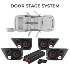 Jeep JKU 2007-2018 Ultimate Package – Loaded Sound Bar, Door Panels, Tailgate Subwoofers & Amplifiers - DS18