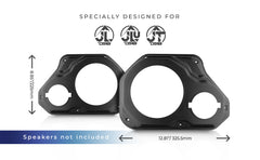 Jeep JL/JLU/JT Front Door Speaker Panels - Short Armrest Models - DS18