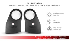 DS18 JL/JLU Exclusive Wheel Well Subwoofer Enclosure Package - DS18