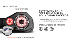 DS18 Jeep JL/JLU/JT Plug & Play Sound Bar Package - DS18