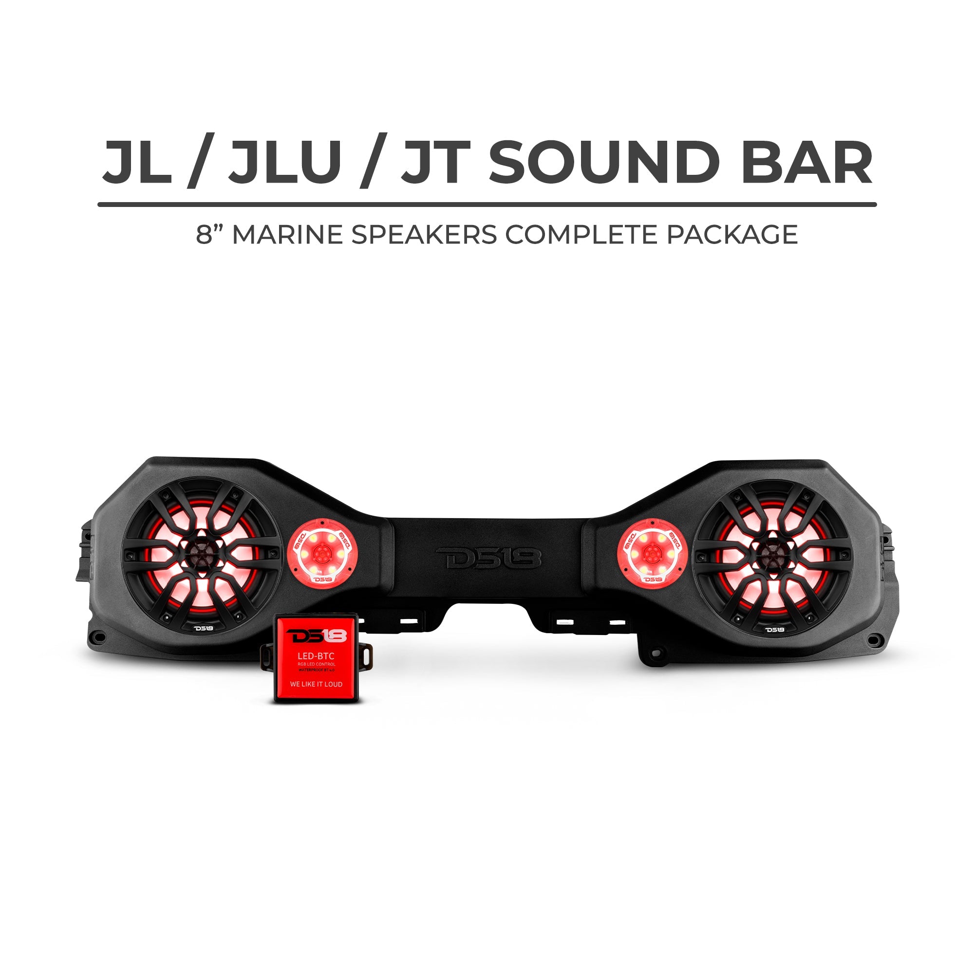 DS18 Jeep JL/JLU/JT Plug & Play Sound Bar Package - DS18