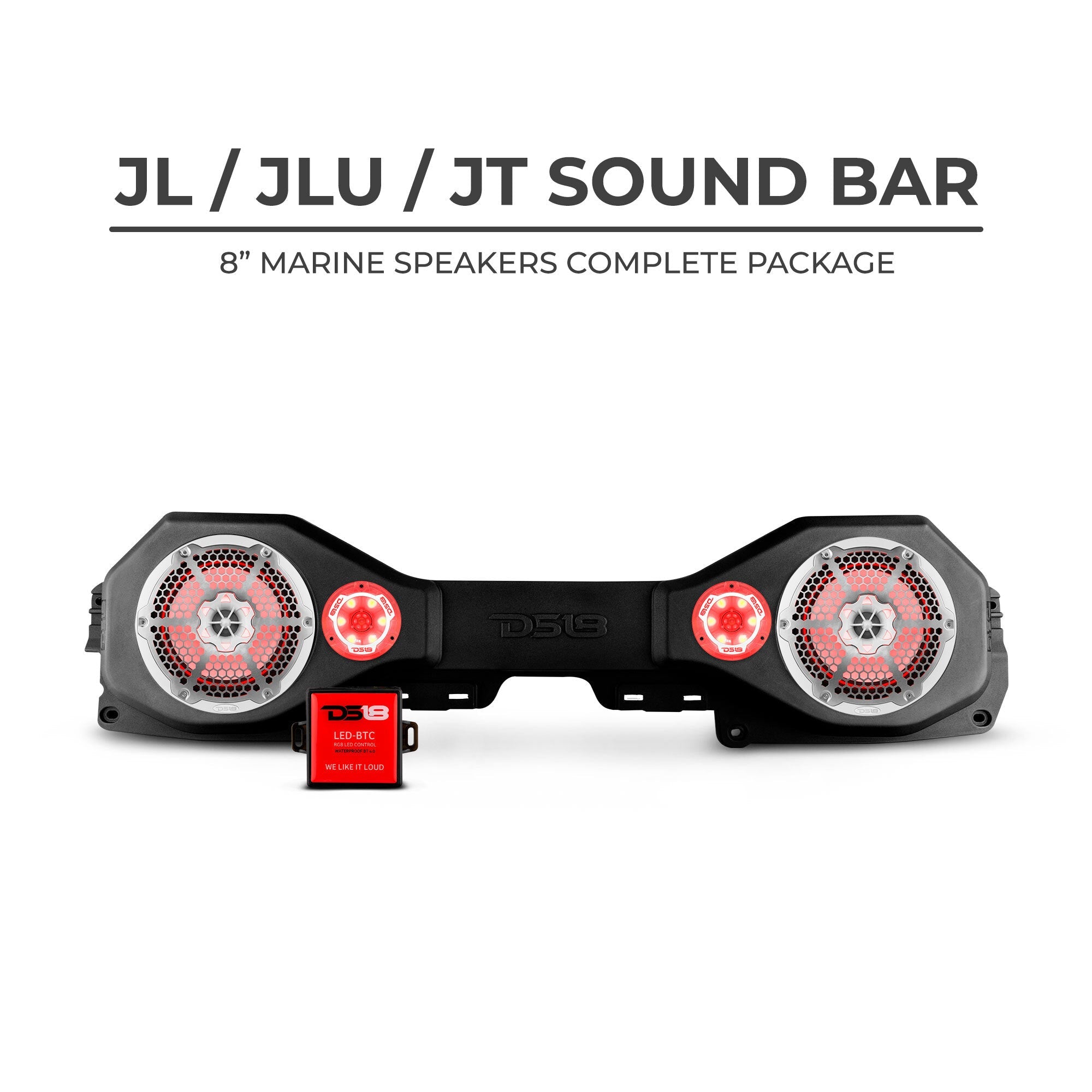 DS18 Jeep JL/JLU/JT Plug & Play Sound Bar Package - DS18
