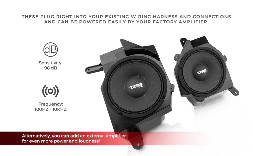 Jeep JL/JLU/JT Dash Enclosure – Loaded 6.5” Left & Right with PRO-JP6NEO, 150W RMS - DS18