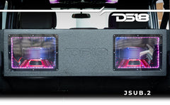 Jeep JKU/JLU Down Firing Subwoofer Enclosure 2 x 12" - DS18