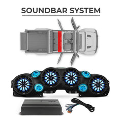 Jeep JT Gladiator 2019–2023 Ultimate Package – Loaded Sound Bar, Door Panels, Subwoofers & Amplifiers - DS18