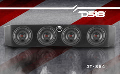 Under Seat Subwoofer Enclosure 4 x 6.5" Sealed for JT Gladiator Jeeps - DS18