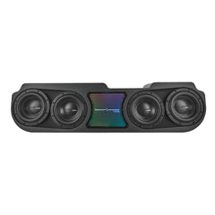 Jeep JT Gladiator Loaded Under Rear Seat Subwoofer Enclosure with 4 X 8" ZR8.2D, Leather Wrapped and Digital LED Lights |