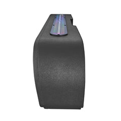 Jeep JT Gladiator Loaded Under Rear Seat Subwoofer Enclosure with 4 X 8" ZR8.2D, Leather Wrapped and Digital LED Lights |