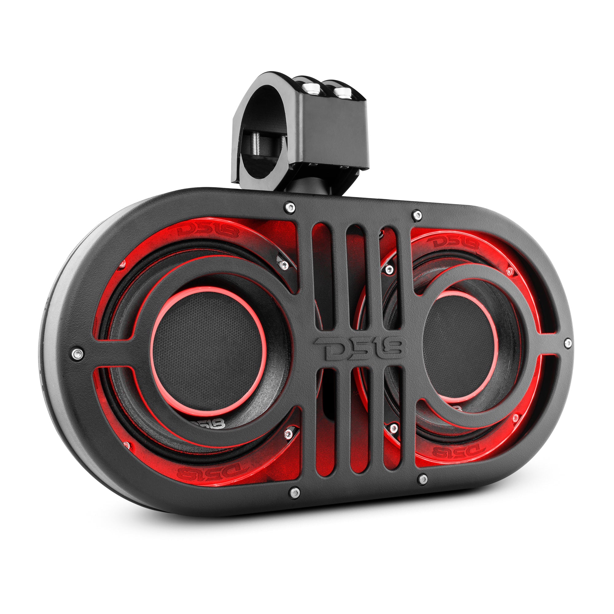 Dual 6.5" Marine and Powersports PRO Roll Cage Sound Bar System with Built in LED RGB Lights450 Watts Rms ( 2 x PRO-HY6.4B