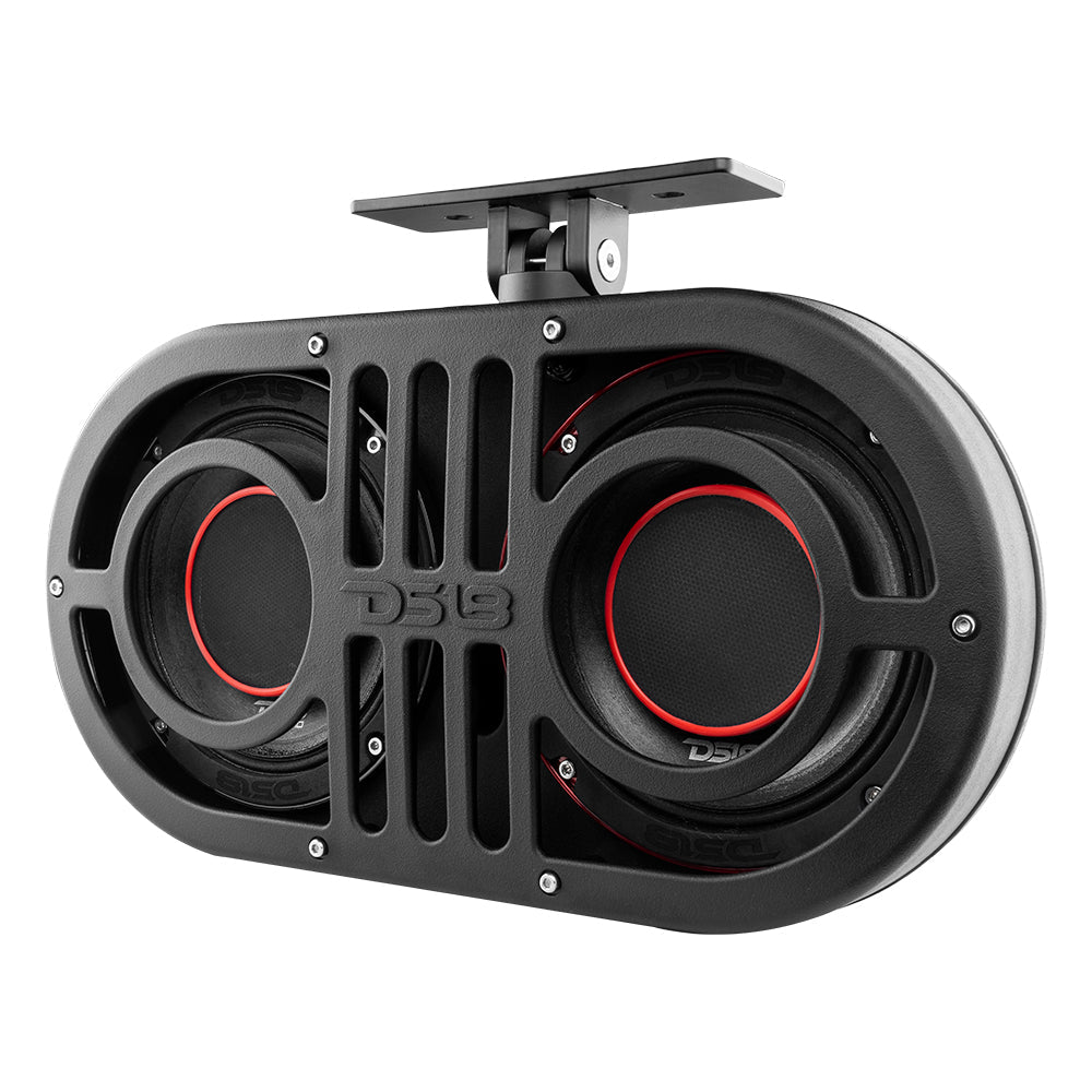 Dual 6.5" Marine and Powersports PRO Roll Cage Sound Bar System with Built in LED RGB Lights450 Watts Rms ( 2 x PRO-HY6.4B