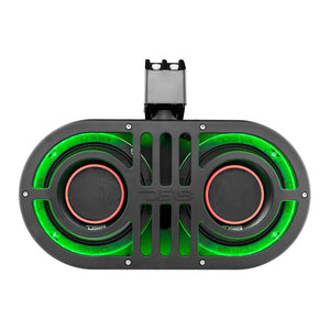 Dual 6.5" Marine and Powersports PRO Roll Cage Sound Bar System with Built in LED RGB Lights450 Watts Rms ( 2 x PRO-HY6.4B