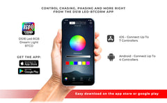 RGB LED Dream Digital Lights Chasing Bluetooth Control (Works with Android and IPhone) - DS18