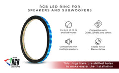 6x9 RGB LED Ring for Loudspeakers and Speakers - DS18