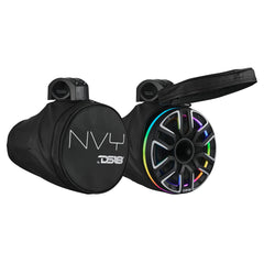 8" Marine Tower Speaker With Neodymium Magnet, Kevlar Cone, Compression Driver & Digital LED Lights | 200W RMS 4-Ohm - DS18