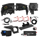 Can-Am Maverick X3 Stage 3 - Dash Speaker Panels, 12” Subwoofer, Amplifier, Bluetooth Radio & LED Lights - DS18