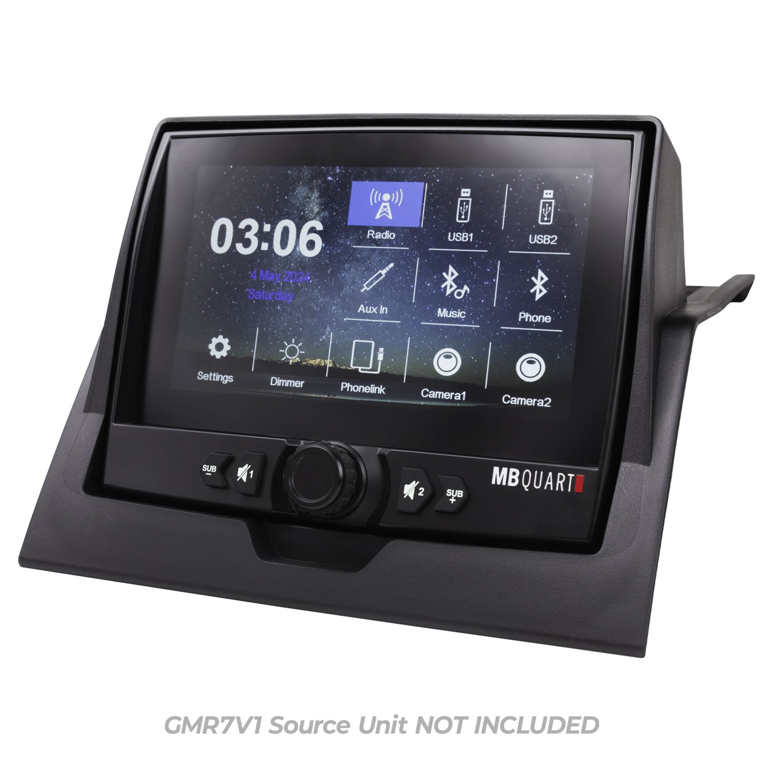MBQRG-DASH-1 Polaris Ranger 1000 / XP 1000 Tuned GMR-7V1.2 Source Unit Dash Installation Kit