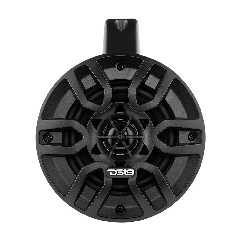 MP 4" Amplified With Bluetooth Wakeboard Tower Speakers 40 Watts Rms -Black - DS18