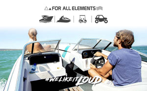 Marine and Powersports Headunit 3" Color TFT screen , 2 Zones, 4 volts Output, BT, RDS 4 X 50 Watts - DS18