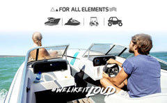 Marine and Powersports Headunit 3" Color TFT screen , 2 Zones, 4 volts Output, BT, RDS 4 X 50 Watts - DS18