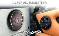Marine and Powersports Headunit and 6.5" Marine Speaker Package (MRX1 and 2 X NXL-6SL/BK) - Black - DS18