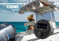 Marine and Powersports Headunit 2.75" LCD screen , 1 Zone, 4 volts Output, BT, RDS 4 X 40 Watts - DS18