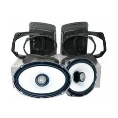 1998-2013 Harley Davidson Cut In Lid Kit with HXM69F2 Speakers (2 ohm ) - MSHXM692LK13