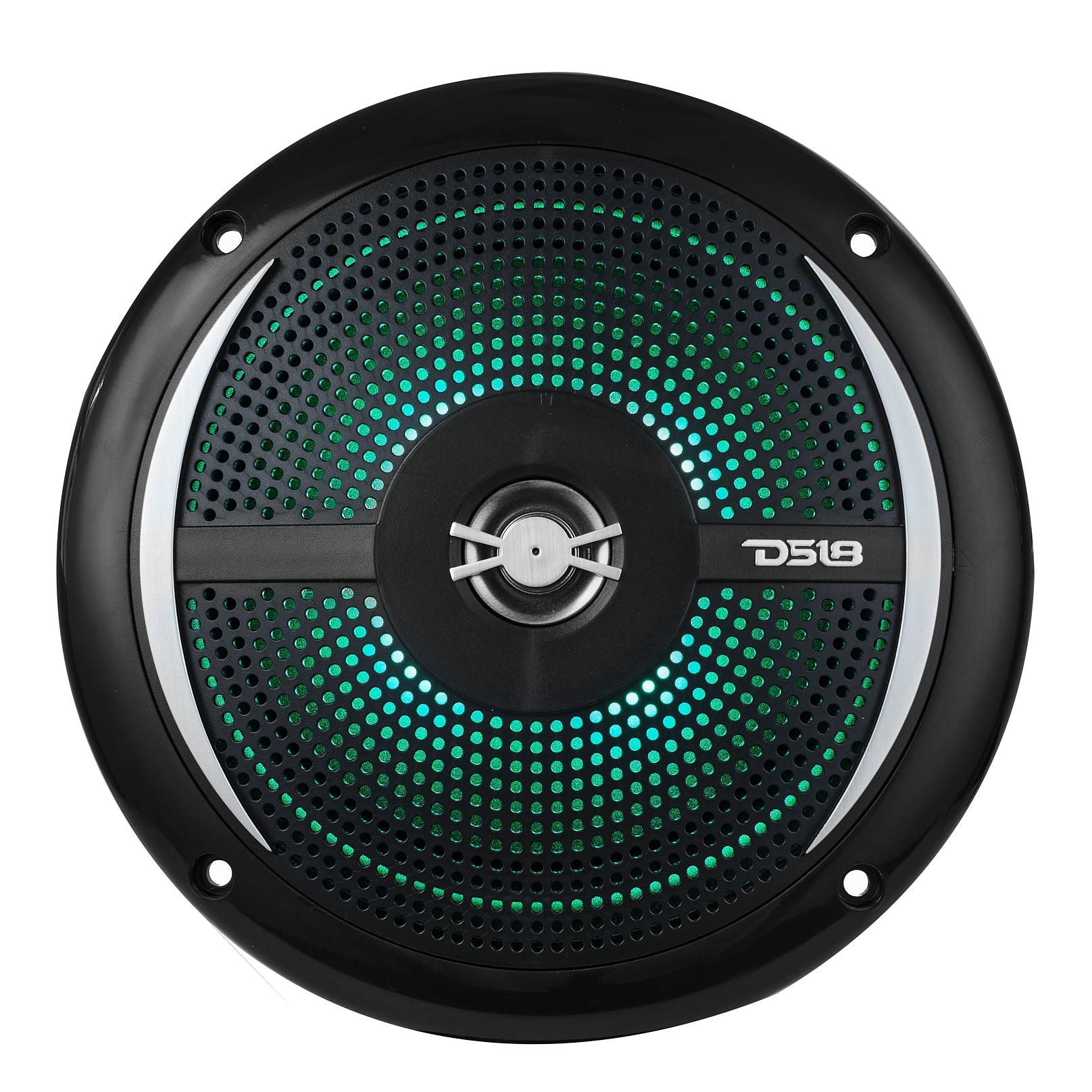 NXL 6.5" 2-Way Coaxial Marine Shallow Speaker With LED RGB Lights 25 Watts Rms 4-Ohm - DS18