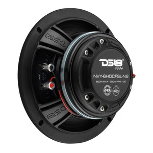 6.5” Slim Hybrid Loudspeakers with Compression Driver, Carbon Fiber Cone and Neodymium Magnet | 250W RMS 2-Ohm - DS18