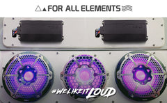 NVY 4-Channel Full-Range IPX7 Submersible Marine and Powersports Amplifier 120 x 4 @ 4-Ohm Watts RMS - DS18