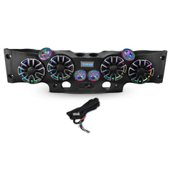 Jeep JK/JKU Loaded Sound Bar - 4x 8” NVY-M8 Speakers, 4x Digital Bullet Tweeters, 2x PRO-DRNSC Drivers & LED Lighting - DS18