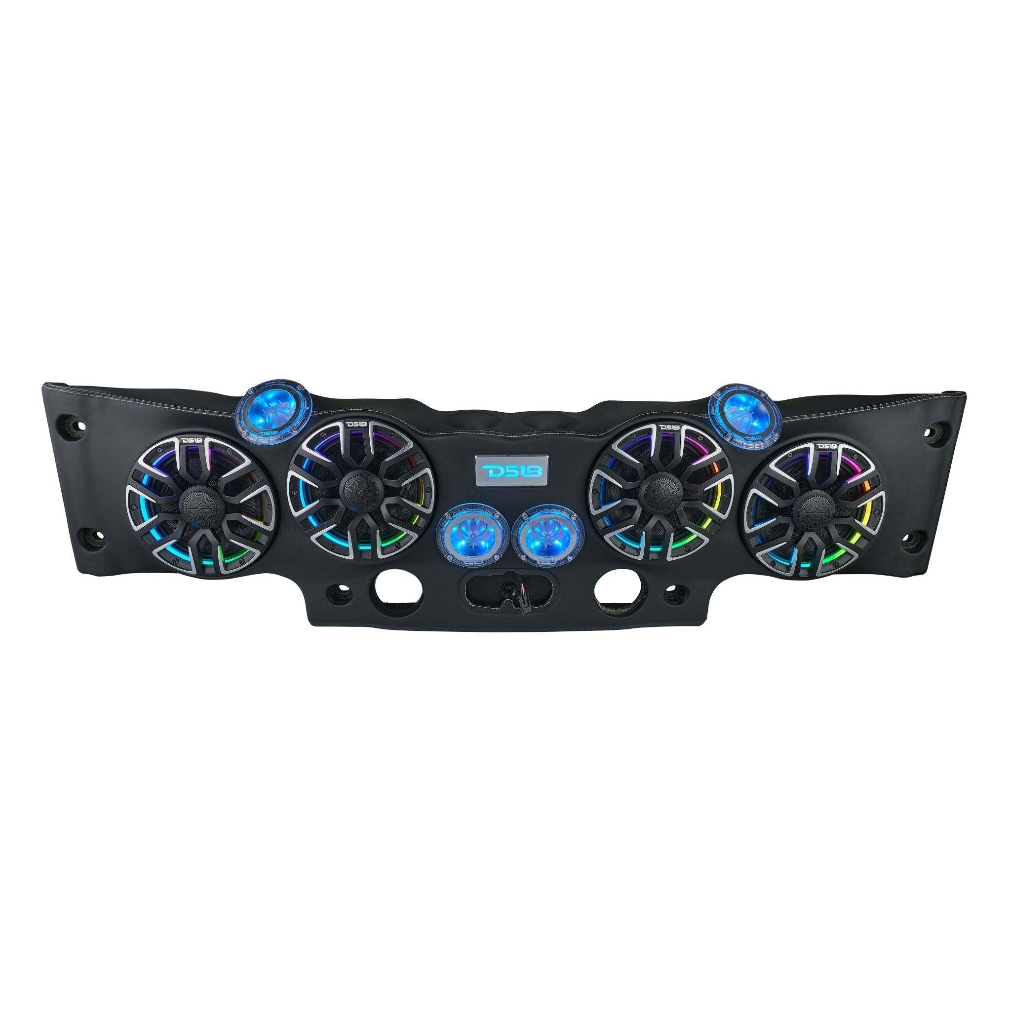 Jeep JK/JKU Loaded Sound Bar - 4x 8” NVY-M8 Speakers, 4x Digital Bullet Tweeters, 2x PRO-DRNSC Drivers & LED Lighting - DS18