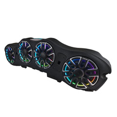 Jeep JL/JLU/JT 2024-Up Loaded Sound Bar - 4x 8” NVY-M8 Speakers and LED Lighting - DS18