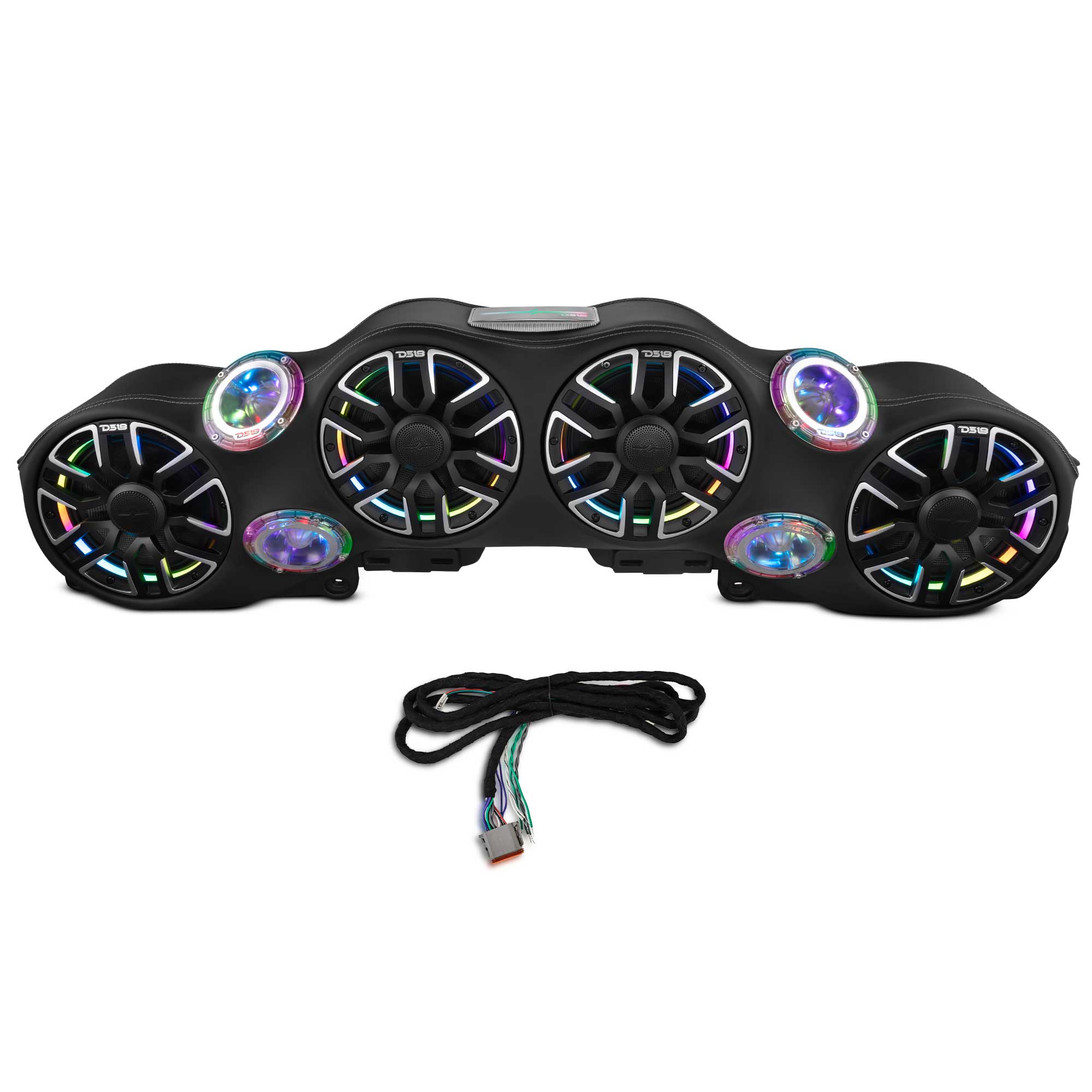 Jeep JL/JLU/JT Loaded Sound Bar - 4x 8” NVY-M8 Speakers, 4x PRO-TW4LD Tweeters & LED Lighting - DS18