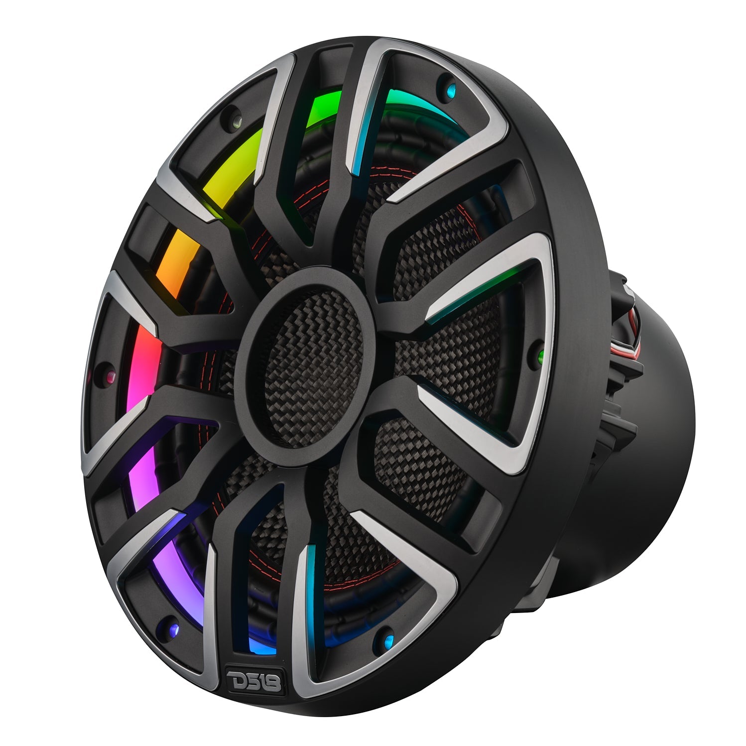 10” Neodymium Marine & Powersports Subwoofer With Carbon Fiber Cone | 600W RMS 4-Ohm - DS18