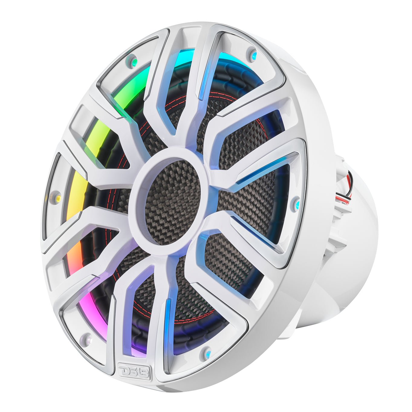 12" Neodymium Marine & Powersport Subwoofer with Digital LED Lights and Carbon Fiber Cone | 800W RMS 4-Ohm - DS18