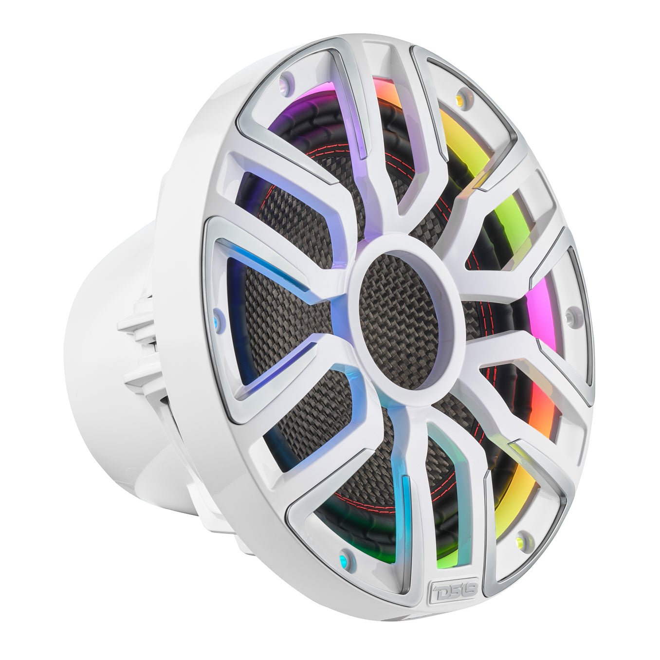 12" Neodymium Marine & Powersport Subwoofer with Digital LED Lights and Carbon Fiber Cone | 800W RMS 4-Ohm - DS18