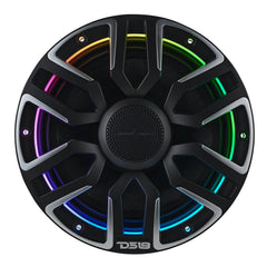 8” Marine Coaxial Speaker With Kevlar Cone, Bullet Tweeter, Neodymium Magnet, and Digital LED Lights | 200W RMS 4-Ohm - DS18