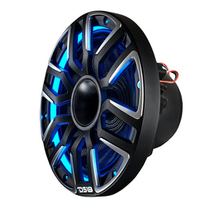 8" Marine Grade Hybrid Coaxial Speaker With Neodymium Magnet, Kevlar Cone, and Compression Driver | 200W RMS 4-Ohm - DS18
