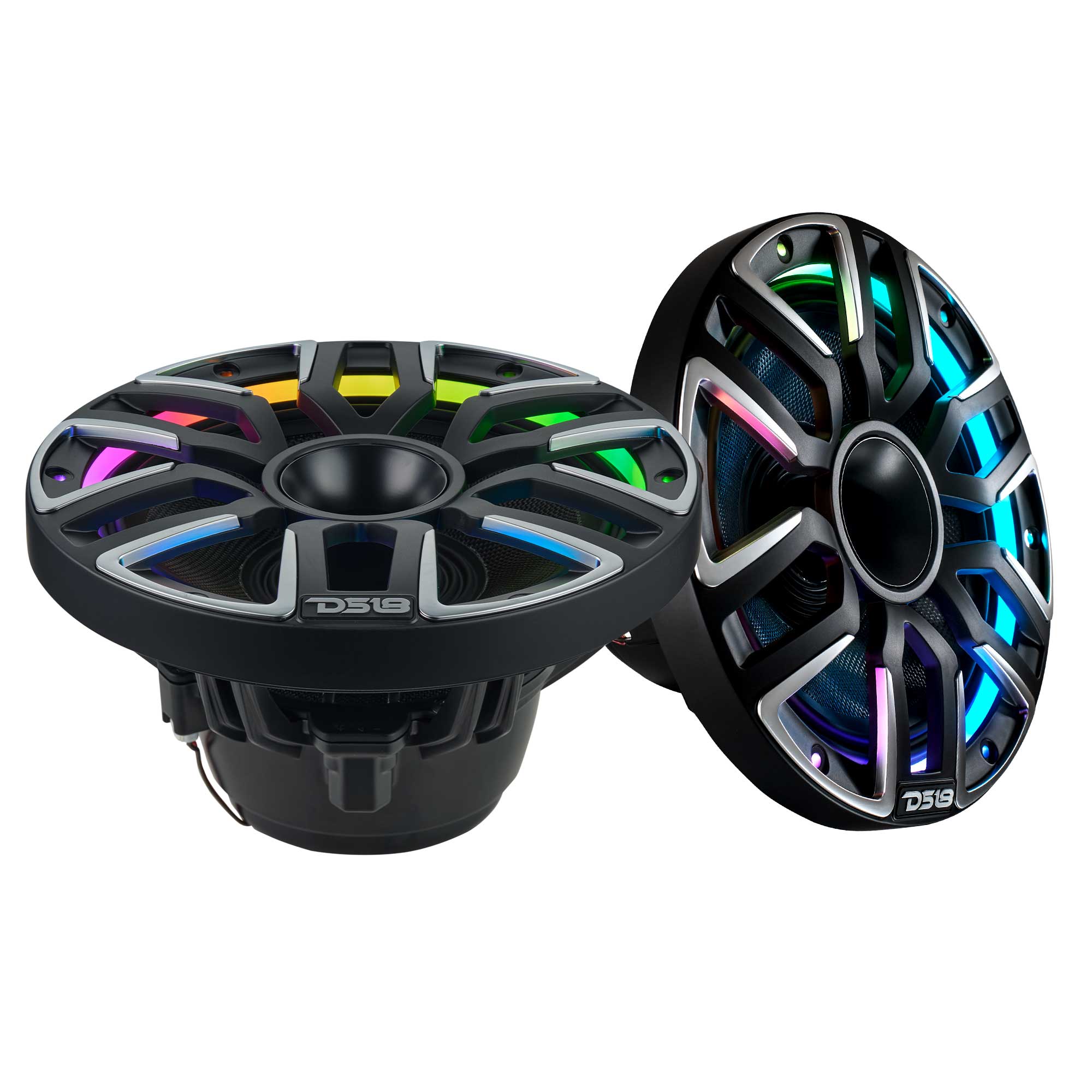8" Marine Grade Hybrid Coaxial Speaker With Neodymium Magnet, Kevlar Cone, and Compression Driver | 200W RMS 4-Ohm - DS18