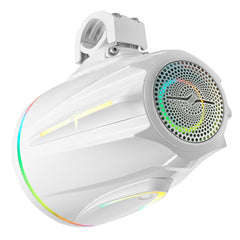 8" Marine Tower Speaker With Neodymium Magnet, Kevlar Cone, Compression Driver & Digital LED Lights | 200W RMS 4-Ohm - DS18