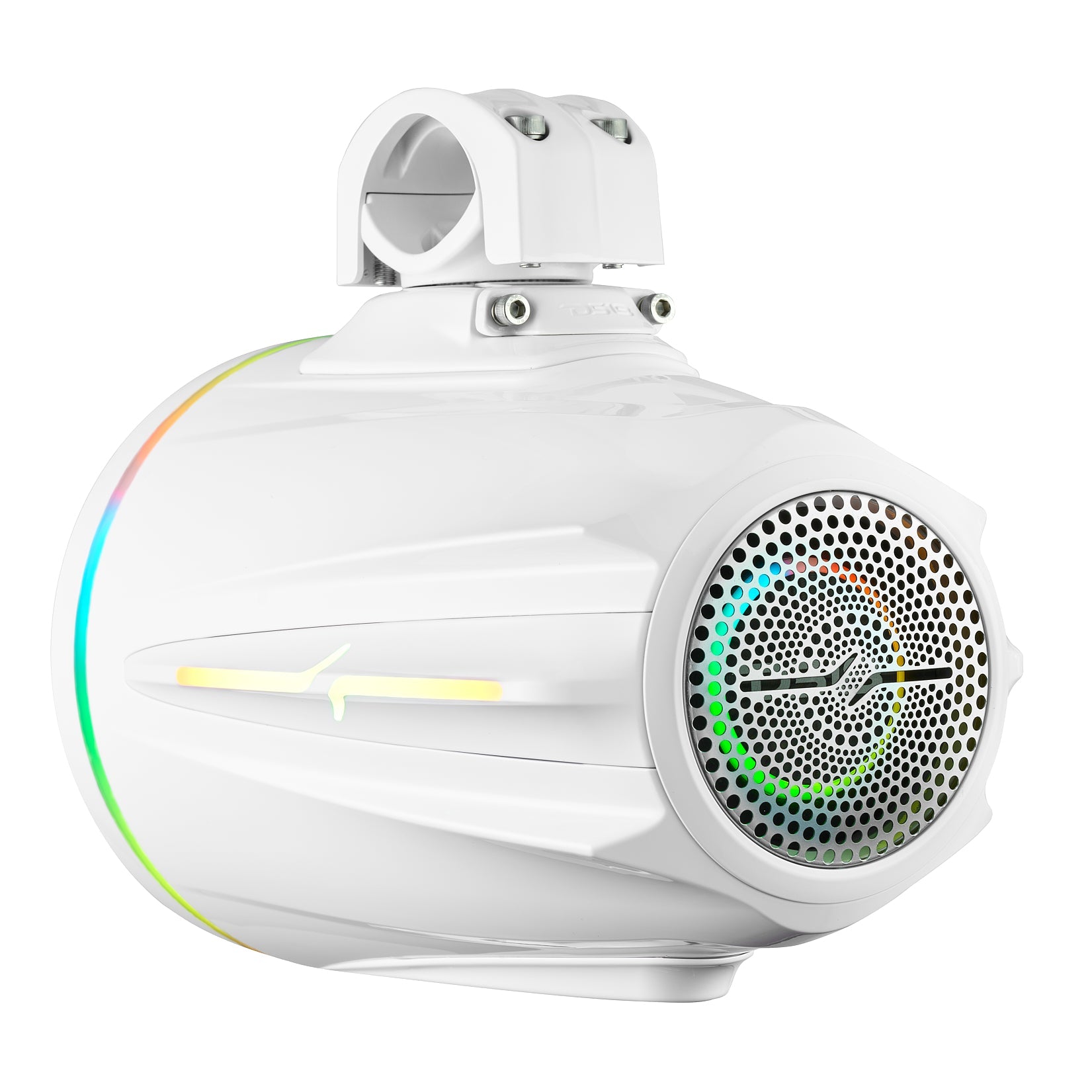 8" Marine Tower Speaker With Neodymium Magnet, Kevlar Cone, Compression Driver & Digital LED Lights | 200W RMS 4-Ohm - DS18